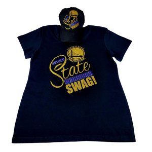 Golden State Warriors Swag! Black Jersey Tee & Cap .COMBO DEAL ~ * Size ~2XL